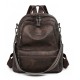 2025 New Trendy Women's Backpack, Korean Style, Versatile, Fashionable, Soft Leather, Small Backpack, Large Capacity, Student Backpack