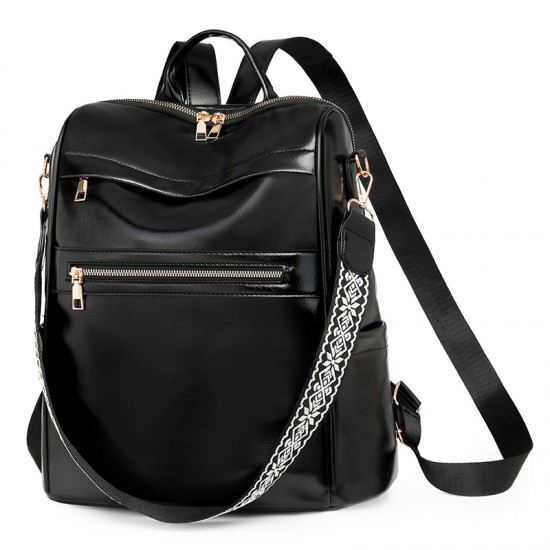 2025 New Korean-Style Lightweight Men's and Women's Design Backpacks, Casual and Stylish Large-Capacity PU Backpacks