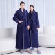 Extra-long nightgown set, autumn/winter, thickened coral fleece with pants, men's, plus-size, plush, plush, women's nightgown.