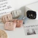 PRETTYZYS Korean-style, fresh and sweet printed, multi-card slot zippered mini women's coin purse with small hook