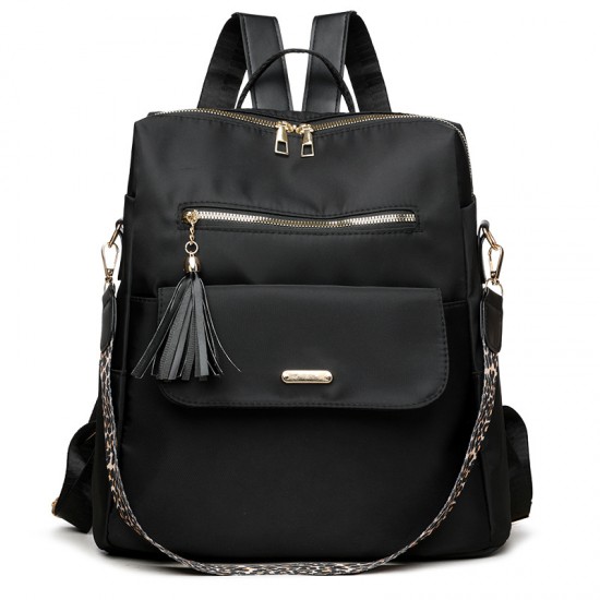 New Women's Casual Oxford Backpack with Tassels Retro British-style contrasting multifunctional backpack New Women's Casual Oxford Backpack with Tassels Retro British-style contrasting multifunctional backpack