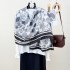 Retro floral print outerwear shawls, a popular Korean style for women, stylish and fashionable, everyday cotton and linen long scarves.