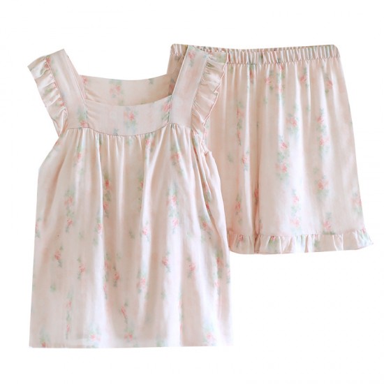 New women's cotton water Washed cotton short-sleeved shorts, thin plaid, simple summer loose loungewear set. New women's cotton water Washed cotton short-sleeved shorts, thin plaid, simple summer loose loungewear set.