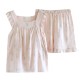 New women's cotton water Washed cotton short-sleeved shorts, thin plaid, simple summer loose loungewear set. New women's cotton water Washed cotton short-sleeved shorts, thin plaid, simple summer loose loungewear set.