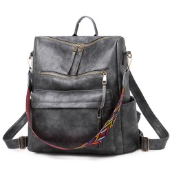 Women's lightweight travel backpack, cross-border, popular, and stylish backpack PU leather sports backpacks, casual backpacks