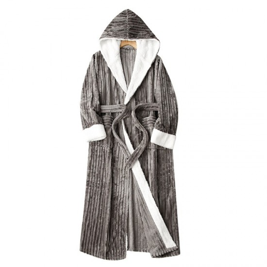 Women's Palm Leaf Print Belted Bathrobe, Men's Summer Thin Absorbent Quick-Drying Nightgown, Swimmable Bath Towel