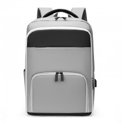 Men's Cross-Border Business Commuter Backpack, Large Capacity, Expandable Waterproof Laptop Bag, Fashionable Travel Backpack