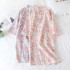 Women's thickened warm flannel pajamas, Japanese solid color coral fleece, autumn and winter lounge pants, loose and warm