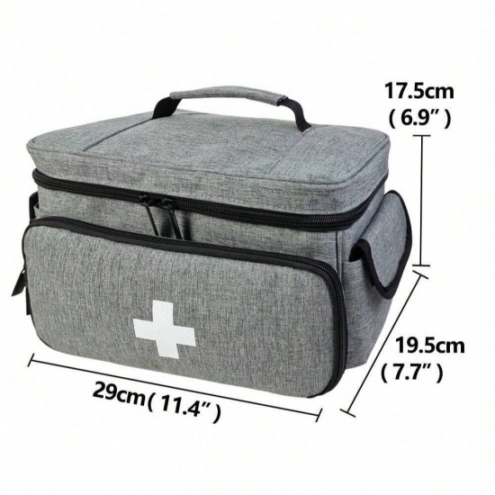 Feihong cross-border small medicine and medical bag, portable home first aid storage box, large-capacity medical tool kit in stock
