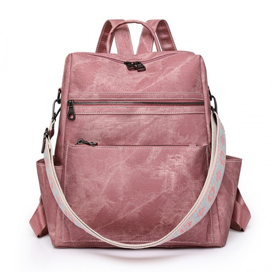 Cute women's backpack, lightweight women's retro backpack, large-capacity, casual travel dual-purpose shoulder bag