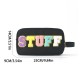 Feihong cross-border embroidered lettering cosmetic bag, Amazon waterproof, portable toiletry bag, large capacity, portable storage bag