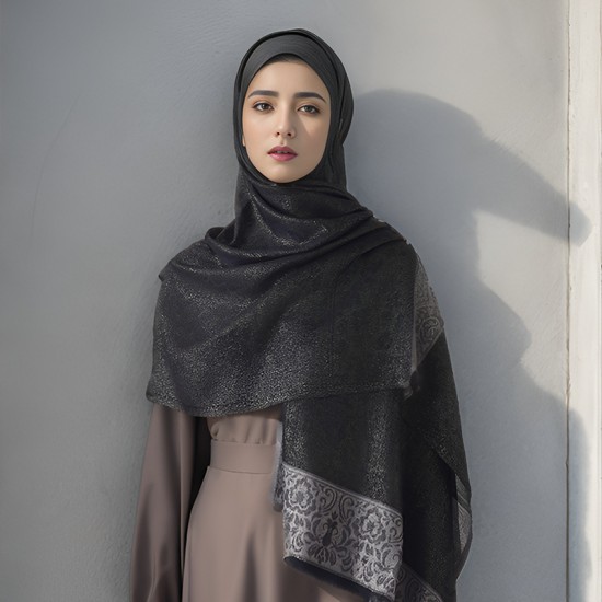 Turkish women's headscarves, solid color, fashionable and simple sun-protective silk scarves, cross-border hot-selling multifunctional silk scarves for women.