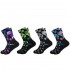 New geometric trendy socks, Amazon foreign trade socks, men's and women's stylish cotton long socks, wholesale sports.