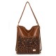 Cross-border women's bag, 2025 new European and American fashion retro tote bag, shoulder and crossbody wholesale