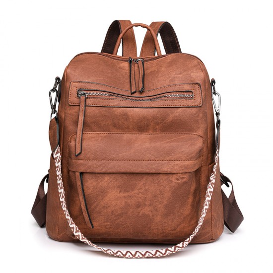 Cross-border backpacks Women's PU soft leather backpack, versatile large-capacity dual-use shoulder bag. Cross-border backpacks Women's PU soft leather backpack, versatile large-capacity dual-use shoulder bag.