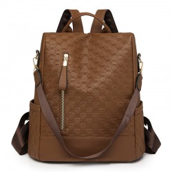 2025 New High-end Women's Backpack, Checkerboard Pattern, Casual, Versatile, Fashionable Travel backpack, dual-use shoulder bag
