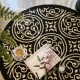 High-end round household carpets Vintage-style soft, formaldehyde-free, imitation wool floor mats for bedroom, living room, and closet chairs.