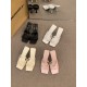 White high-heeled wedding shoes for women, 2025 spring new models, pointed-toe stiletto embroidered lace, Xiuhe wedding dress bridal shoes.