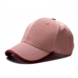 New Ins Solid Color Hemmed Baseball Cap, Men and Women Street Style, Simple Casual Sun Visor Cap, Couple's Outdoor Hat