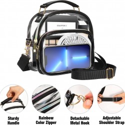 Feihong cross-border women's transparent crossbody bag, odorless, large capacity, portable crossbody handbag
