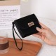 Cross-border hot-selling new women's short foldable wrist-style multifunctional wallet, student coin purse in stock Cross-border hot-selling new women's short foldable wrist-style multifunctional wallet, student coin purse in stock