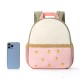 Feihong cross-border children's backpack with color-blocked cute apple embroidery, kindergarten backpack, and baby mini travel backpack