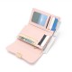 PRETTYZYS Korean style new arrival, medium-sized wallet, simple, solid color, stylish, sophisticated, and versatile, large capacity.