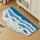 Original hand-painted round floor mat, bedroom carpet, children's room floor mat, bedside blanket, desk and chair mat, and coffee table mat, machine washable.