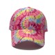 New cross-border Amazon spring and summer new Street-themed sun hats with colorful fireworks swirls, tie-dyed baseball caps for men and women.
