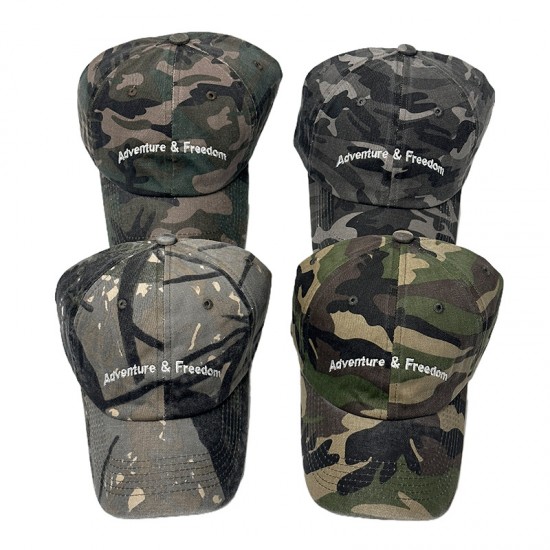 CIA lettered embroidered baseball caps, Korean-style washed trendy casual versatile slimming soft-top baseball caps for men and women