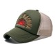 New cross-border cotton washed denim camouflage curved brim baseball cap, fashionable spring and summer men's and women's style
