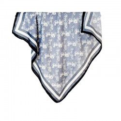Japanese and Korean simple, repetitive, creative horse print square scarves for spring and summer, stylish, thin, elegant square scarves for daily commuting