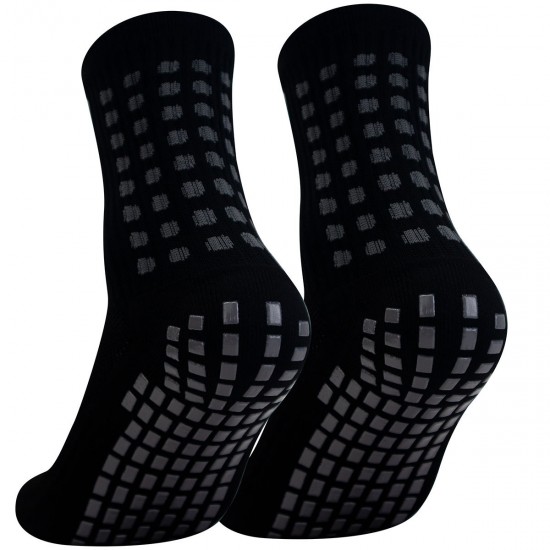 Men's football socks, square-shaped rubberized mid-calf socks, adult sports socks, sweat-wicking, non-slip and shock-absorbing rubberized rubberized socks