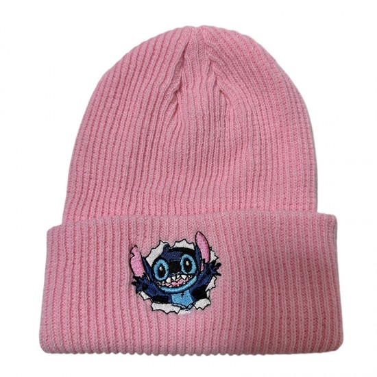 New Cross-Border Stitch Embroidered Knitted Hat, Autumn/Winter Outdoor Warm Men's and Women's Cartoon Anime Beanie New Cross-Border Stitch Embroidered Knitted Hat, Autumn/Winter Outdoor Warm Men's and Women's Cartoon Anime Beanie
