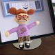 Creative cartoon hand-painted KT cat, high-borosilicate glass, cute pointy hat, kitten water and juice cup, heat-resistant