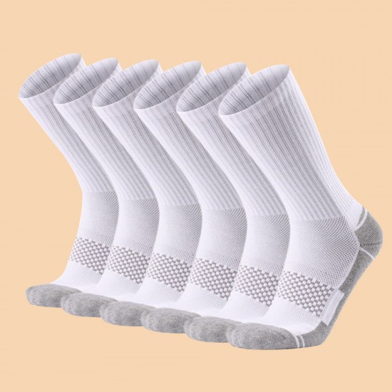 Non-slip and wear-resistant sports socks, warm mid-calf socks for men and women, thickened terry merino wool hiking socks