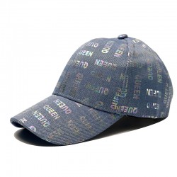 New personalized QUEEN hats for men and women, denim baseball caps, and versatile outdoor fashion caps.