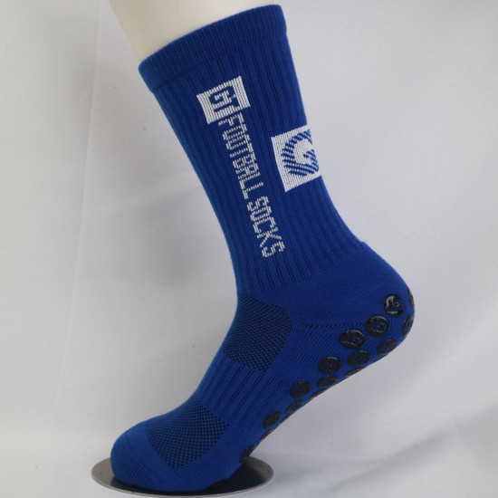 Men's sports soccer socks, rubberized non-slip training mid-calf socks with a towel sole, thickened cushioning mid-calf socks wholesale