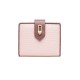 Prettyzys/Pretty's new simple zipper and buckle short women's wallet, contrasting color, large capacity wallet
