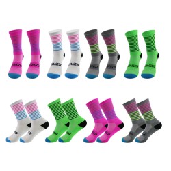Four-season cycling socks, compression socks, cycling mid-length fitness socks, men's and women's cycling socks