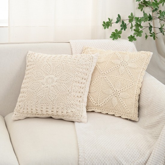 Nordic fabric home simple pillows, solid color quilted geometric diamond shape, home sofa and office pillowcases, including cores