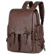 Large-capacity men's bags, PU leather backpacks, high-end, fashionable backpacks, messenger briefcases