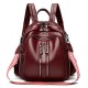 Luxury women's backpack, 2025 new stylish soft leather women's travel backpack, large-capacity student schoolbag.