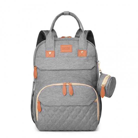 Cross-border hot-selling backpacks, multifunctional mommy bags, luxury maternity and baby crib bags, large capacity thermal travel backpacks