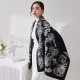 New faux cashmere scarf for women, Japanese and Korean sweet winter scarf. Cross-border wholesale of women's warm woven mid-length scarves.