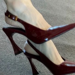 Low-heeled women's shoes, 2024 spring new style, simple French retro soft square-toe, block-heeled women's shoes.