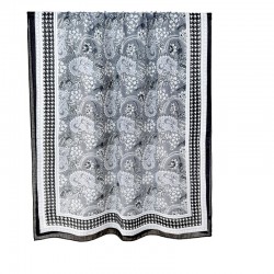 Korean Cross-border Retro Niche Daily Outerwear Long Scarf, Women's Atmospheric Floral Print Elegant Cotton and Linen Scarf
