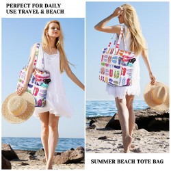 Feihong cross-border Large-capacity mesh beach bag, multifunctional travel single-shoulder swimsuit storage bag