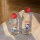 Homemade Instagram simple line graffiti borosilicate glass, heat-resistant, clear coffee cup, large capacity water cup.