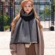 2025 new double-sided wrinkled colorblock faux cashmere scarves, a luxurious and versatile winter scarf for women.